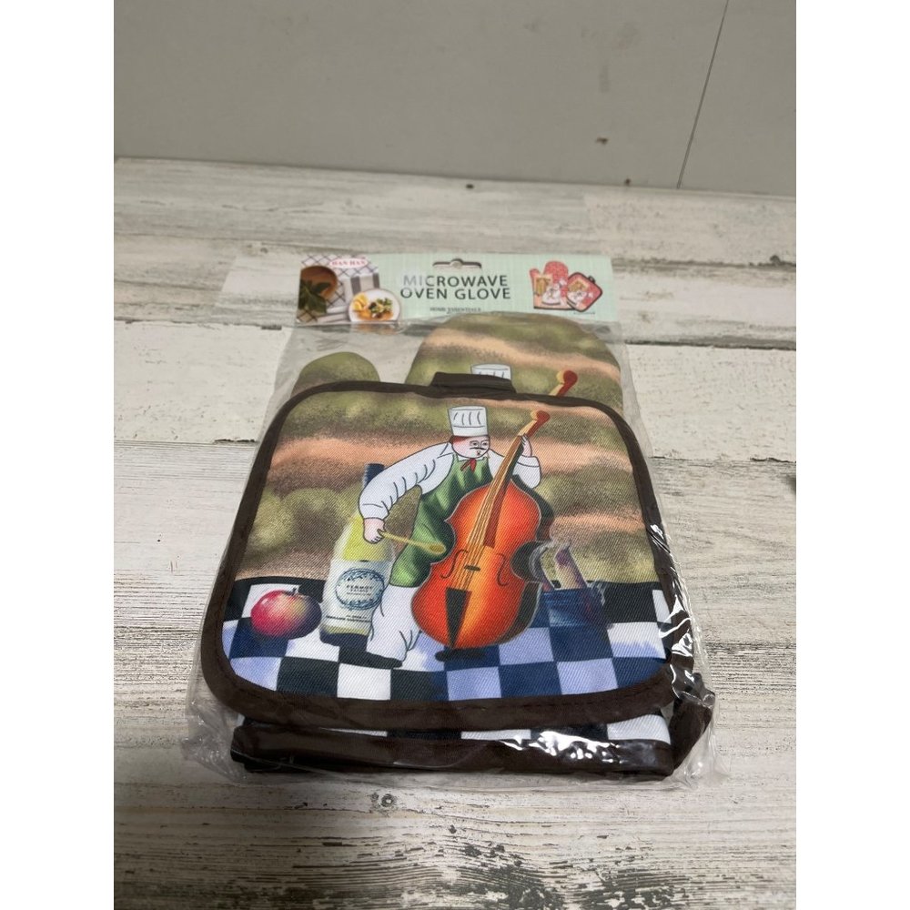 Home Essentials microwave oven glove with potholder NWT
